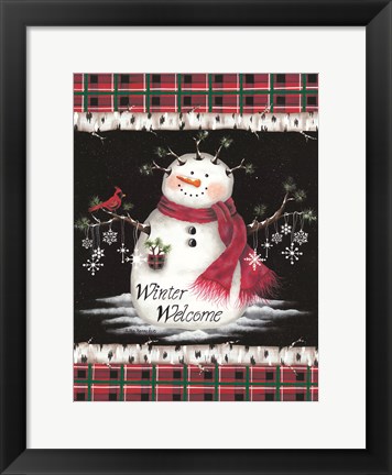 Framed Winter Welcome Print