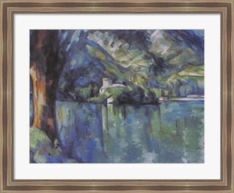 Framed Annecy Lake, 1896 Print