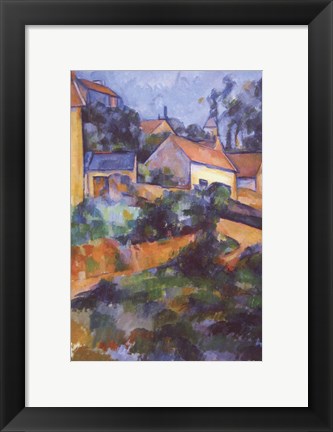 Framed Turning Road at Montgeroult Print