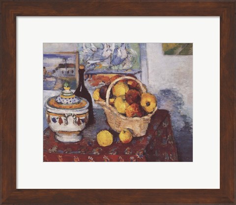 Framed Still Life with Soup Tureen Print