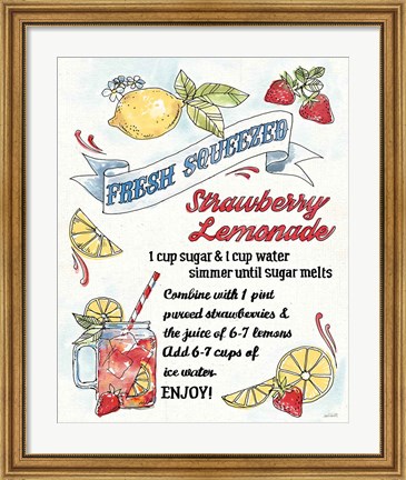 Framed Fruit Stand VII Print