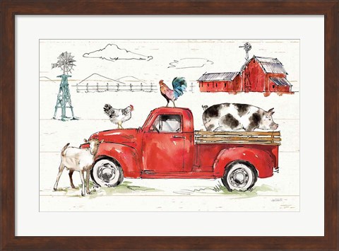 Framed Down on the Farm II No Words Print