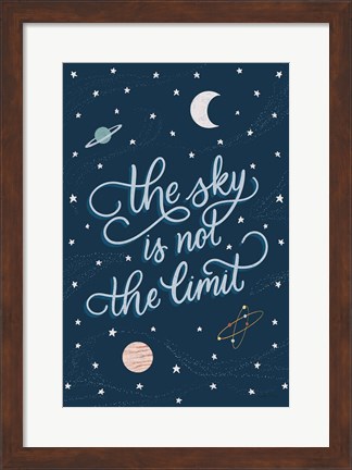 Framed Sky is not the limit Print