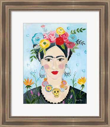 Framed Homage to Frida II Print