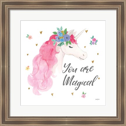 Framed Magical Friends III You are Magical Print