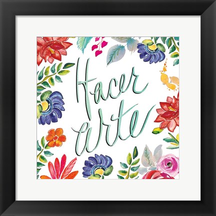 Framed Fridas Flower Fancy III Print