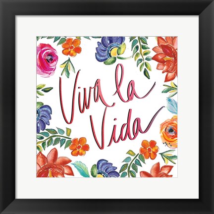 Framed Fridas Flower Fancy II Print