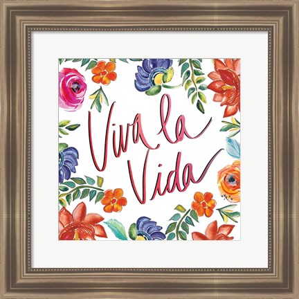 Framed Fridas Flower Fancy II Print