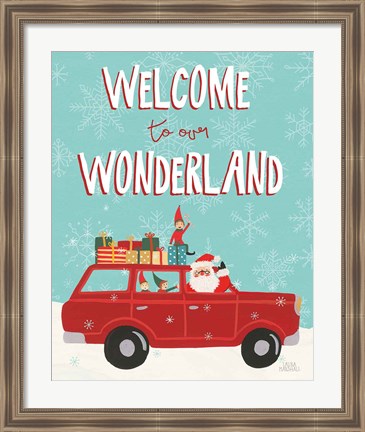 Framed Holiday Travelers IV Wonderland Print