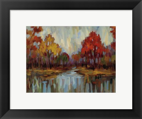 Framed Fall Aquarelle Crop Print