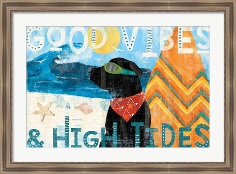 Framed Good Vibes II Print