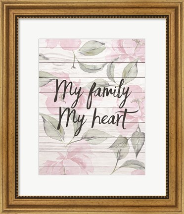 Framed My Family - Floral 2 Print