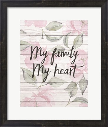 Framed My Family - Floral 2 Print