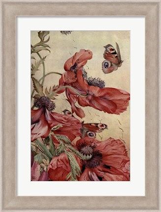 Framed Garden Fantasy III Print