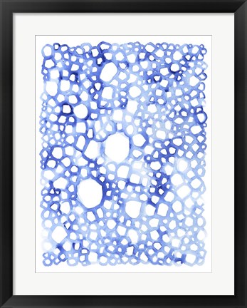 Framed Indigo Plexus I Print