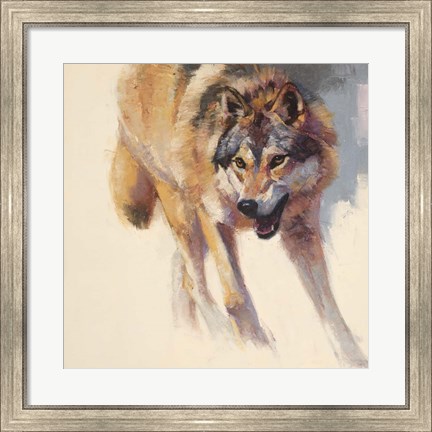 Framed Wolf Study IV Print