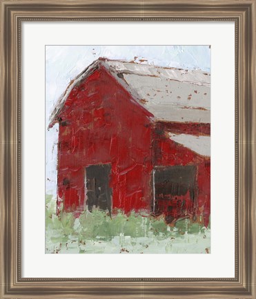 Framed Big Red Barn II Print