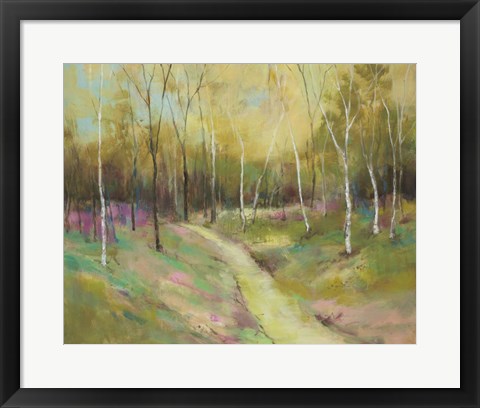 Framed Wooded Pathway II Print