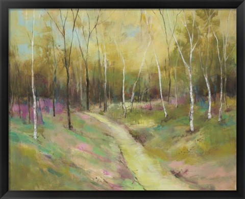 Framed Wooded Pathway II Print