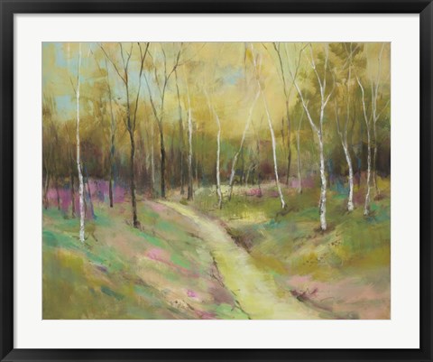 Framed Wooded Pathway II Print