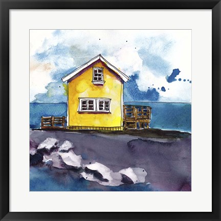 Framed Cabin Scape I Print