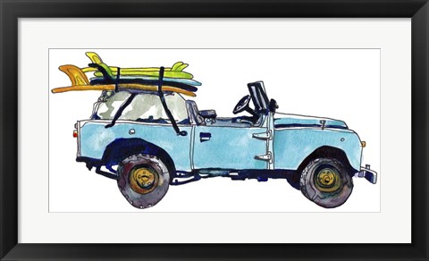 Framed Surf Car III Print