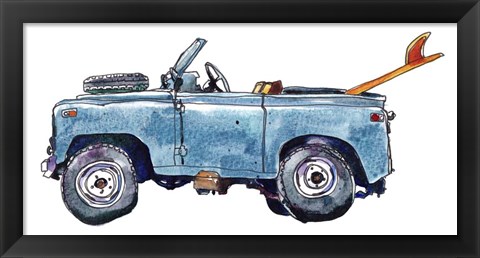 Framed Surf Car VI Print