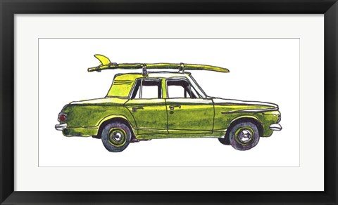 Framed Surf Car XII Print