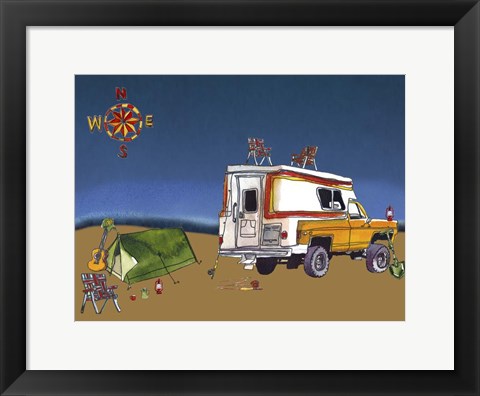 Framed Camp Out II Print