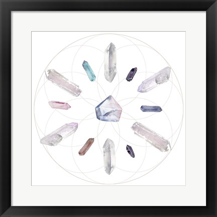 Framed Crystal Matrix II Print