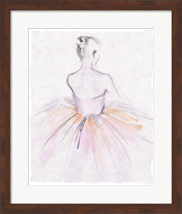 Framed Watercolor Ballerina II Print