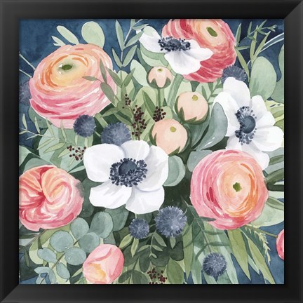 Framed Bewitching Bouquet II Print