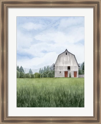 Framed Northern Acreage I Print