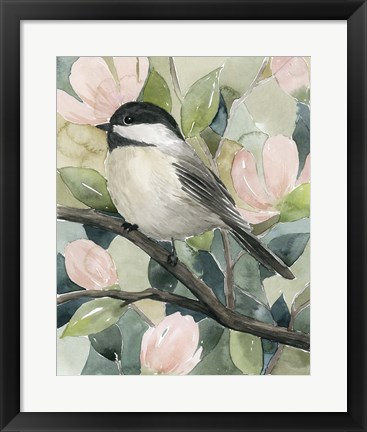 Framed Veiled Aviary II Print