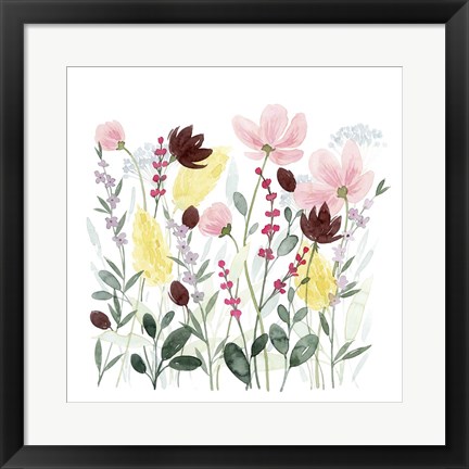 Framed May Posy I Print