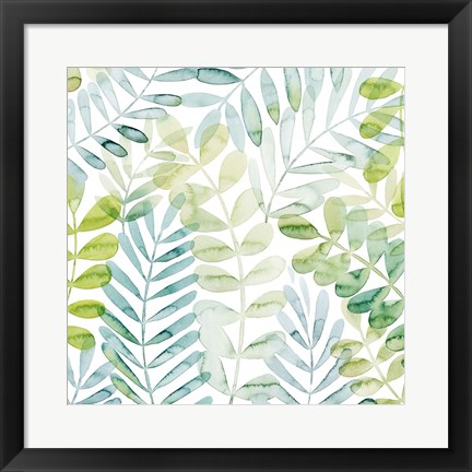 Framed Dancing Palms I Print