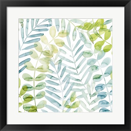 Framed Dancing Palms II Print