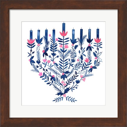 Framed Boho Hanukkah II Print