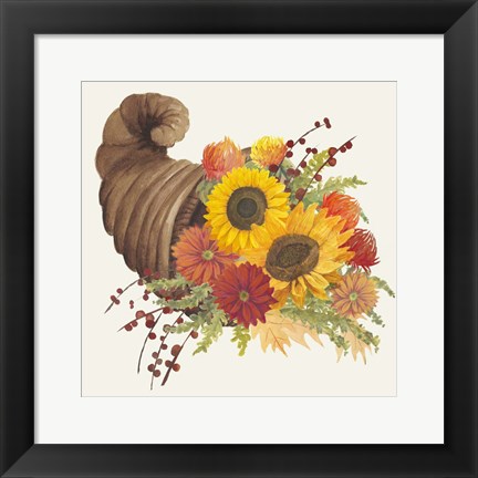 Framed Colorful Cornucopia I Print