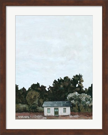 Framed Forest Cottage II Print