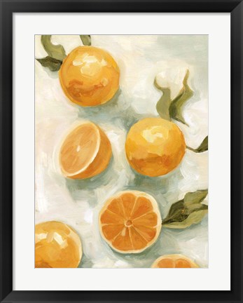 Framed Fresh Citrus V Print