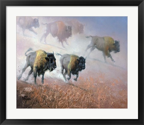 Framed Plains Thunder Print