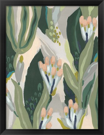 Framed Floral Impulse I Print