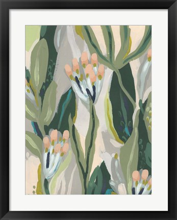 Framed Floral Impulse II Print