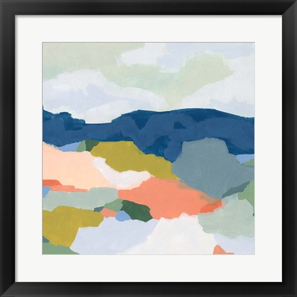 Framed Mountain Mosaic II Print