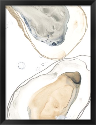 Framed Ocean Oysters IV Print