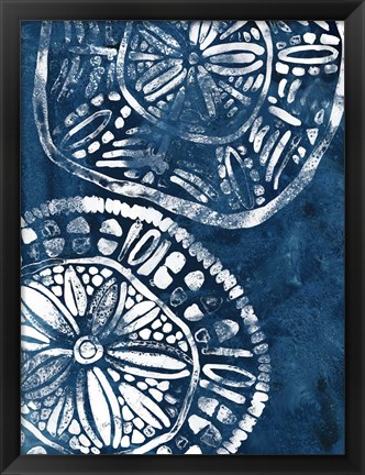 Framed Sea Batik IV Print