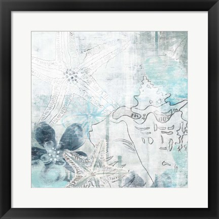 Framed Ocean Abstraction I Print