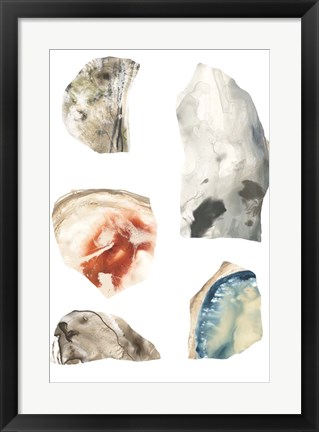 Framed Geode Segments IV Print