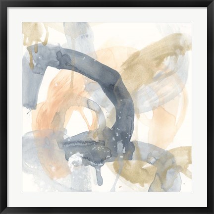 Framed Liquid Blueprint III Print